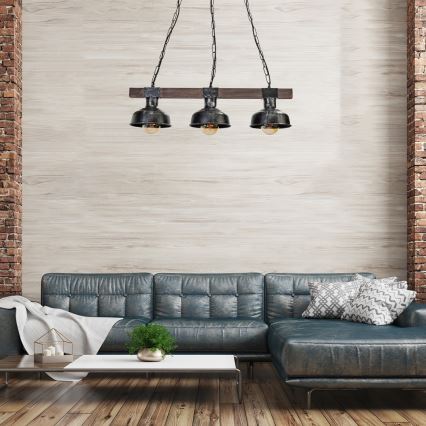 Luster na reťazi FARO 3xE27/60W/230V