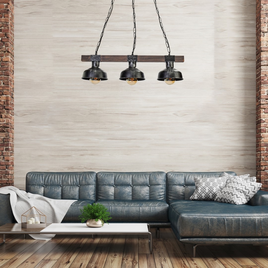 Luster na reťazi FARO 3xE27/60W/230V