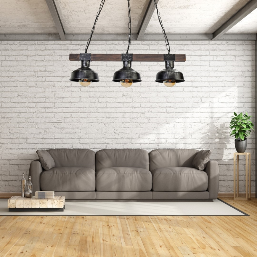 Luster na reťazi FARO 3xE27/60W/230V