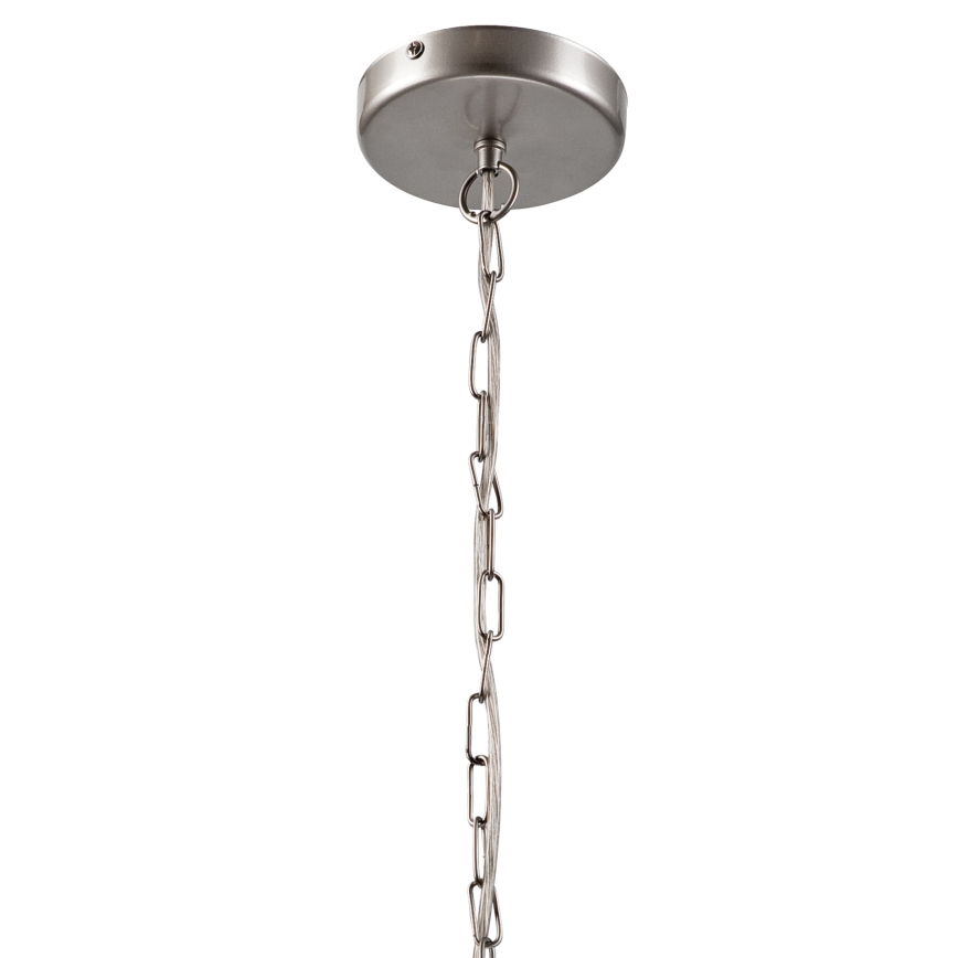 Luster na reťazi GINA 5xE27/60W/230V matný chróm