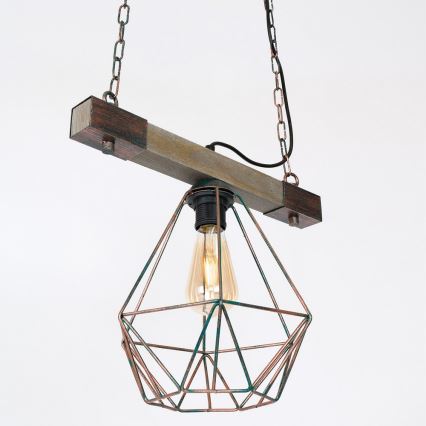 Luster na reťazi HAKON 1xE27/60W/230V