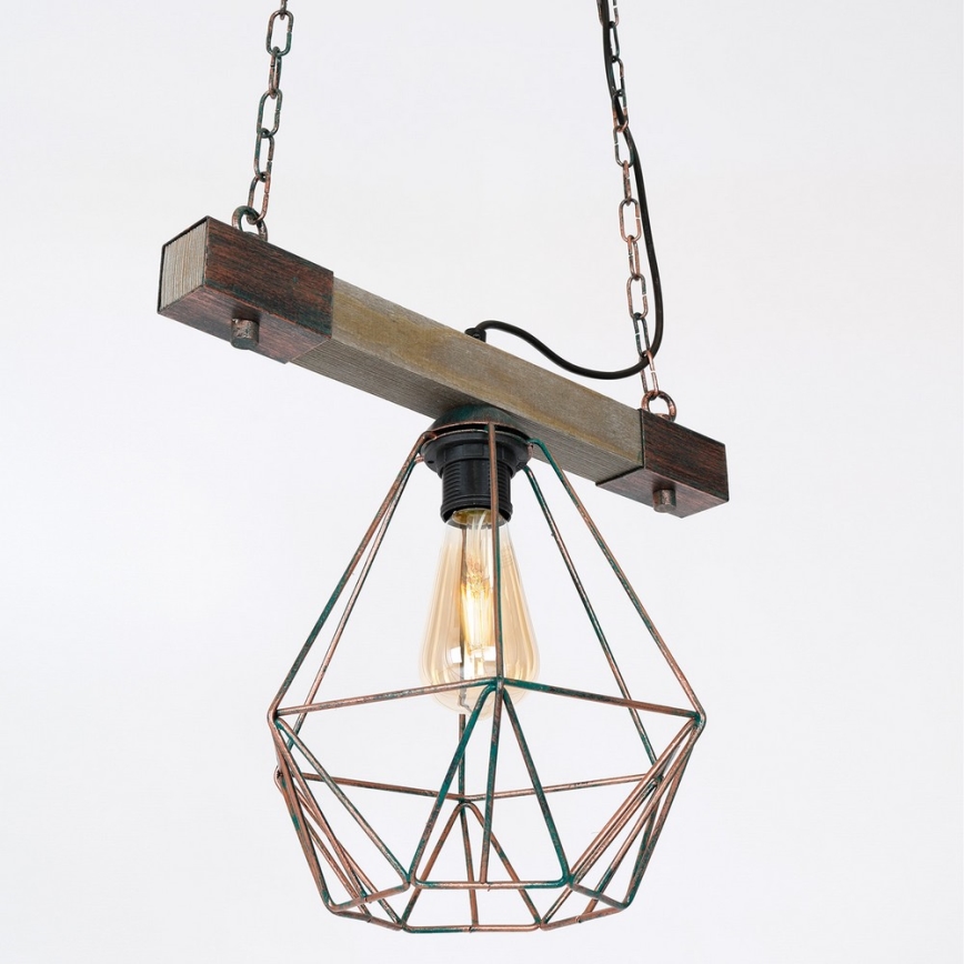 Luster na reťazi HAKON 1xE27/60W/230V