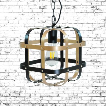 Luster na reťazi KLATKA 1xE27/10W/230V