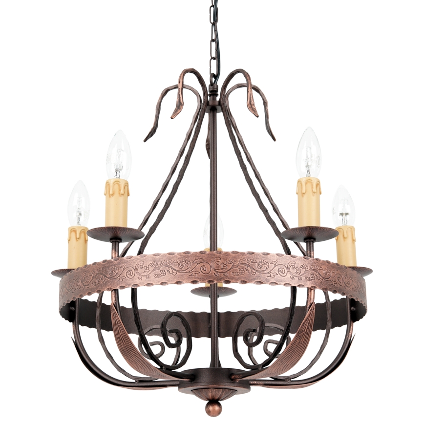 Luster na reťazi LOARA 5xE14/60W/230V
