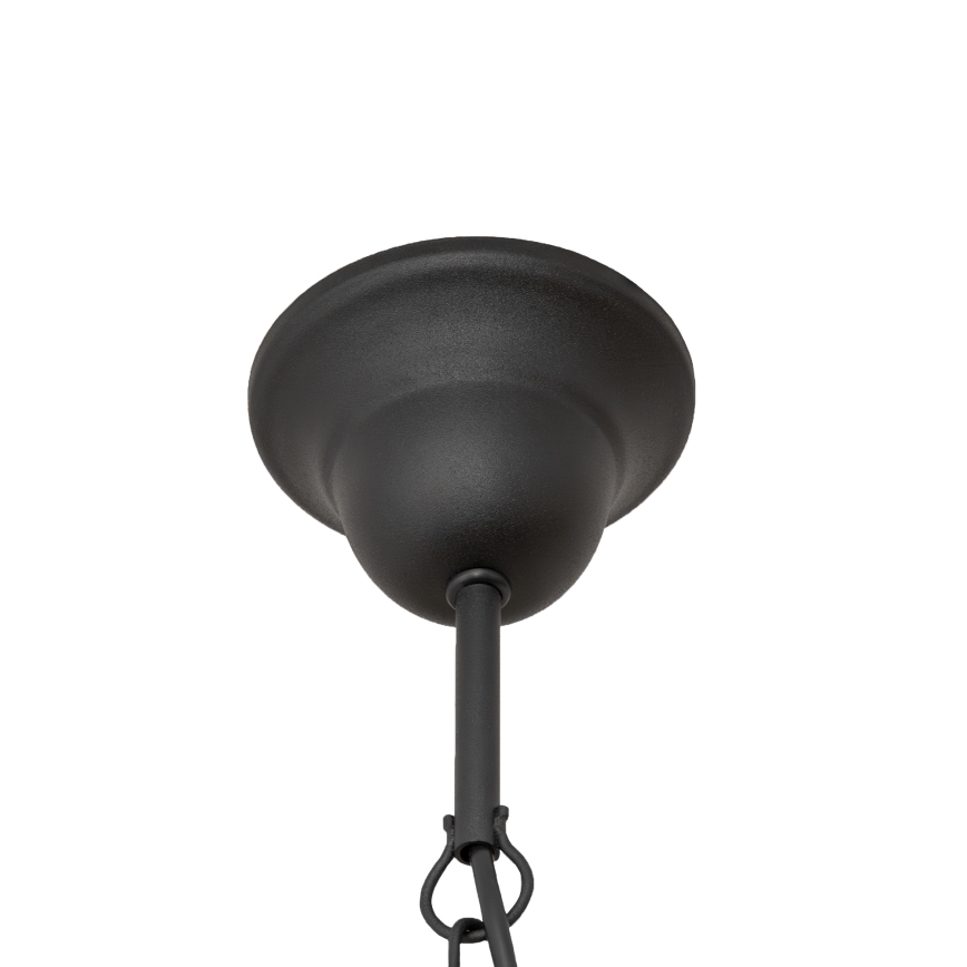 Luster na reťazi MALBO 8xE14/10W/230V čierny