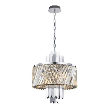 Luster na reťazi MARGOT 6xE14/40W/230V matný chróm