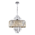 Luster na reťazi MARGOT 9xE14/40W/230V matný chróm
