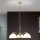 Luster na reťazi OLD LAMP 3xE27/40W/230V pr. 65 cm biela/mosadz