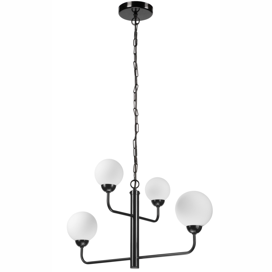 Luster na reťazi OSCAR 4xG9/5W/230V čierna