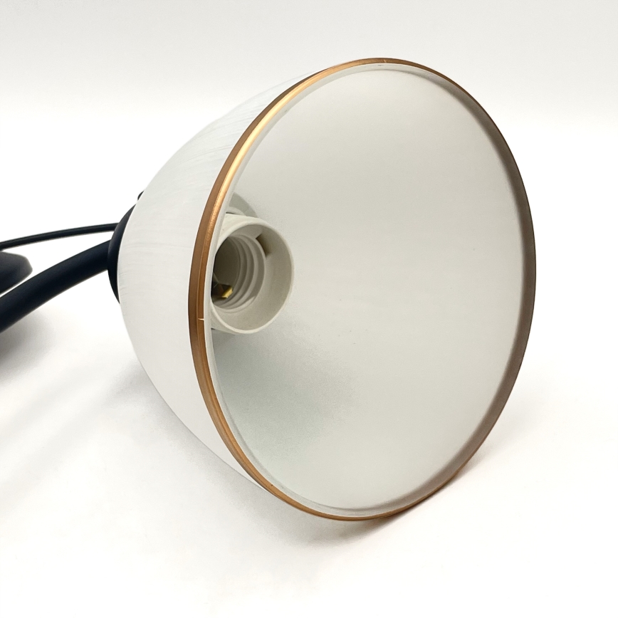 Luster na reťazi RETRO 2xE27/60W/230V matná čierna