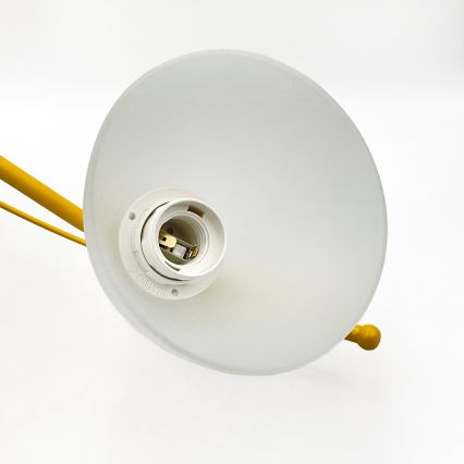 Luster na reťazi RETRO 5xE27/60W/230V biela/pestrofarebná