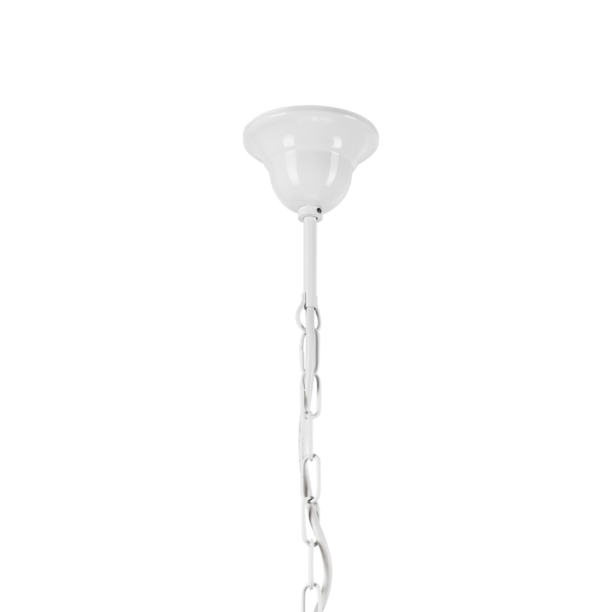 Luster na reťazi RETRO 5xE27/60W/230V biela/pestrofarebná