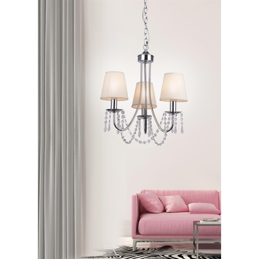 Luster na reťazi RUTI 3xE14/40W/230V