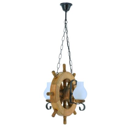 Luster na reťazi TIMONA 2xE14/40W/230V buk