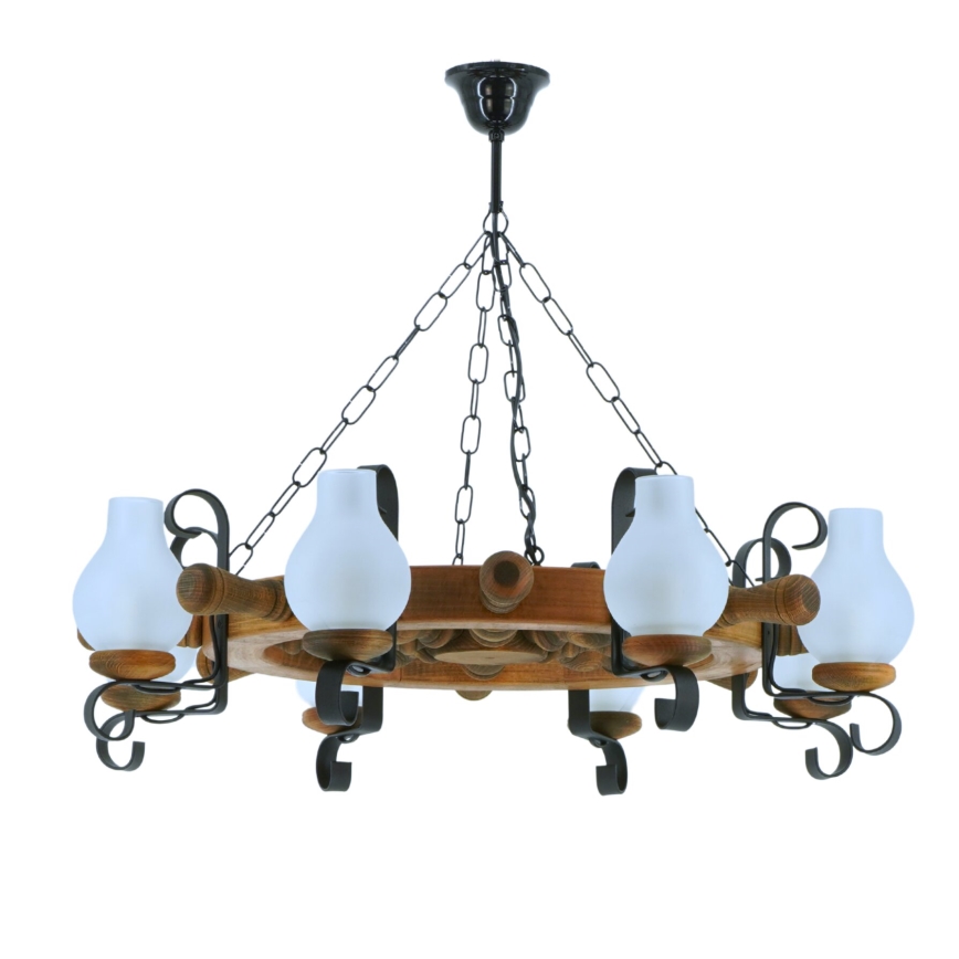 Luster na reťazi TIMONA 8xE14/40W/230V buk