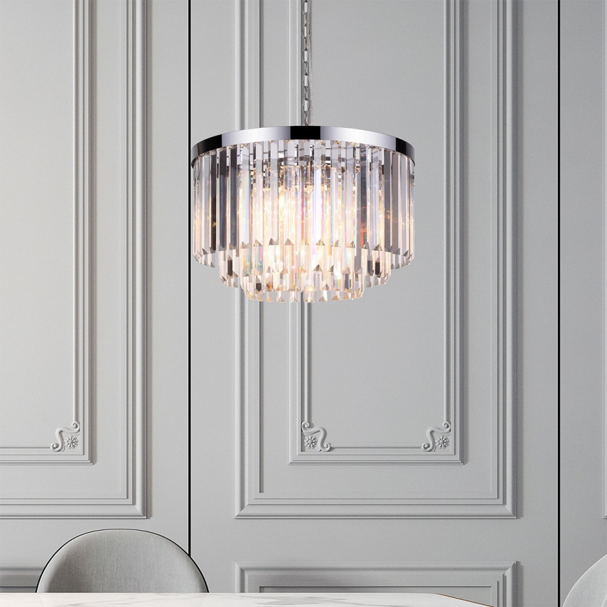 Luster na reťazi VETRO 5xE14/60W/230V lesklý chróm