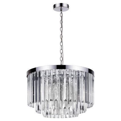 Luster na reťazi VETRO 5xE14/60W/230V lesklý chróm
