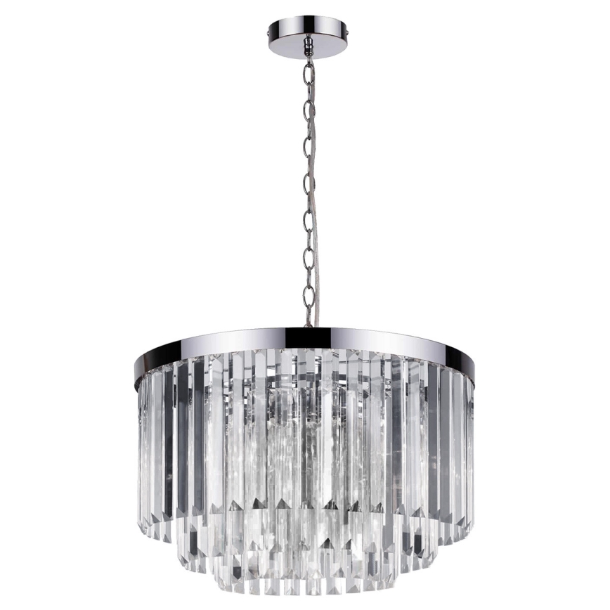 Luster na reťazi VETRO 5xE14/60W/230V lesklý chróm