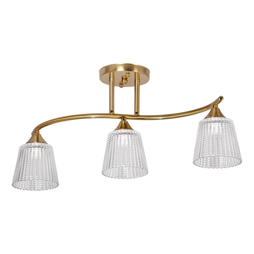 Luster na tyči 3xE14/60W/230V zlatá