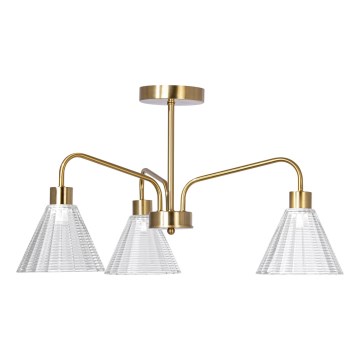 Luster na tyči 3xE27/60W/230V zlatá