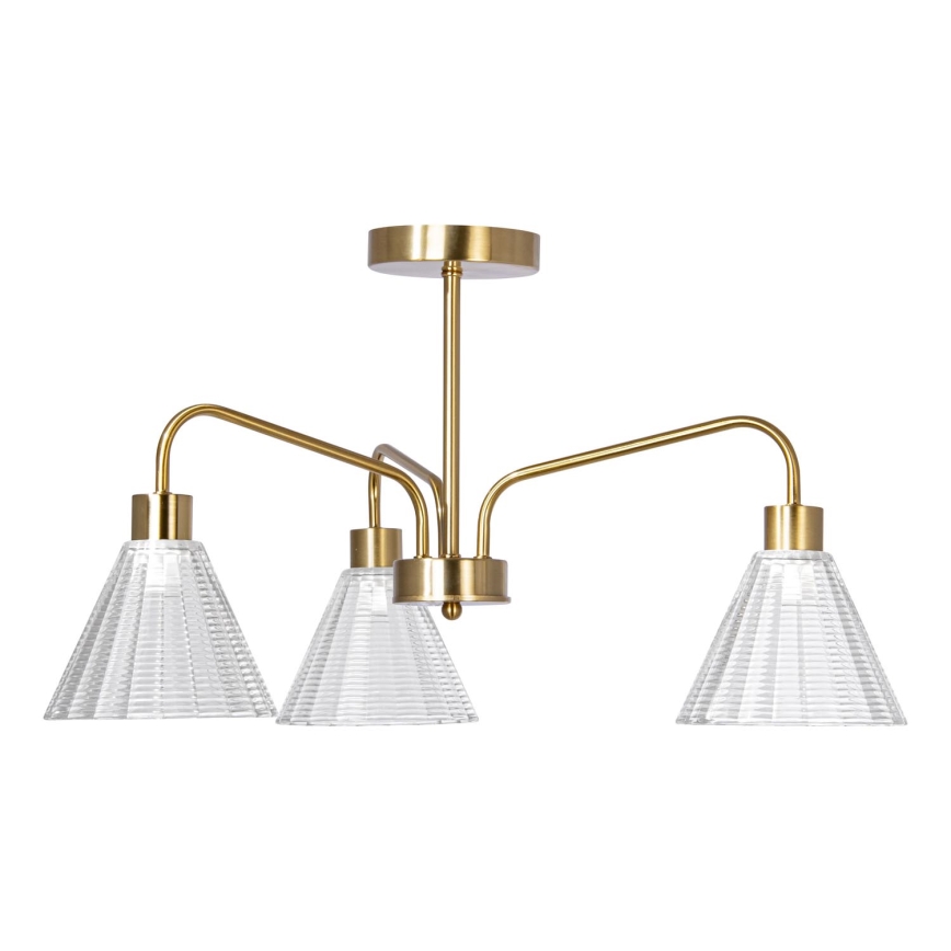 Luster na tyči 3xE27/60W/230V zlatá