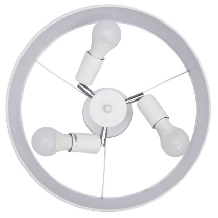 Luster na tyči ALBA 3xE27/15W/230V biela