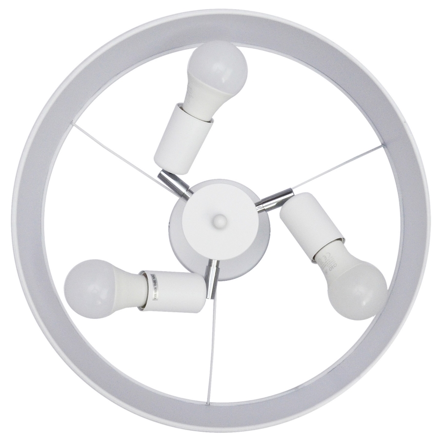 Luster na tyči ALBA 3xE27/15W/230V biela