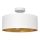 Luster na tyči ALBA 3xE27/15W/230V biela/zlatá