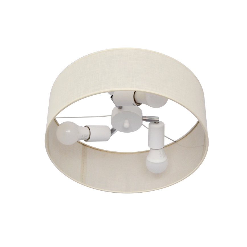 Luster na tyči ALBA 3xE27/15W/230V krémová
