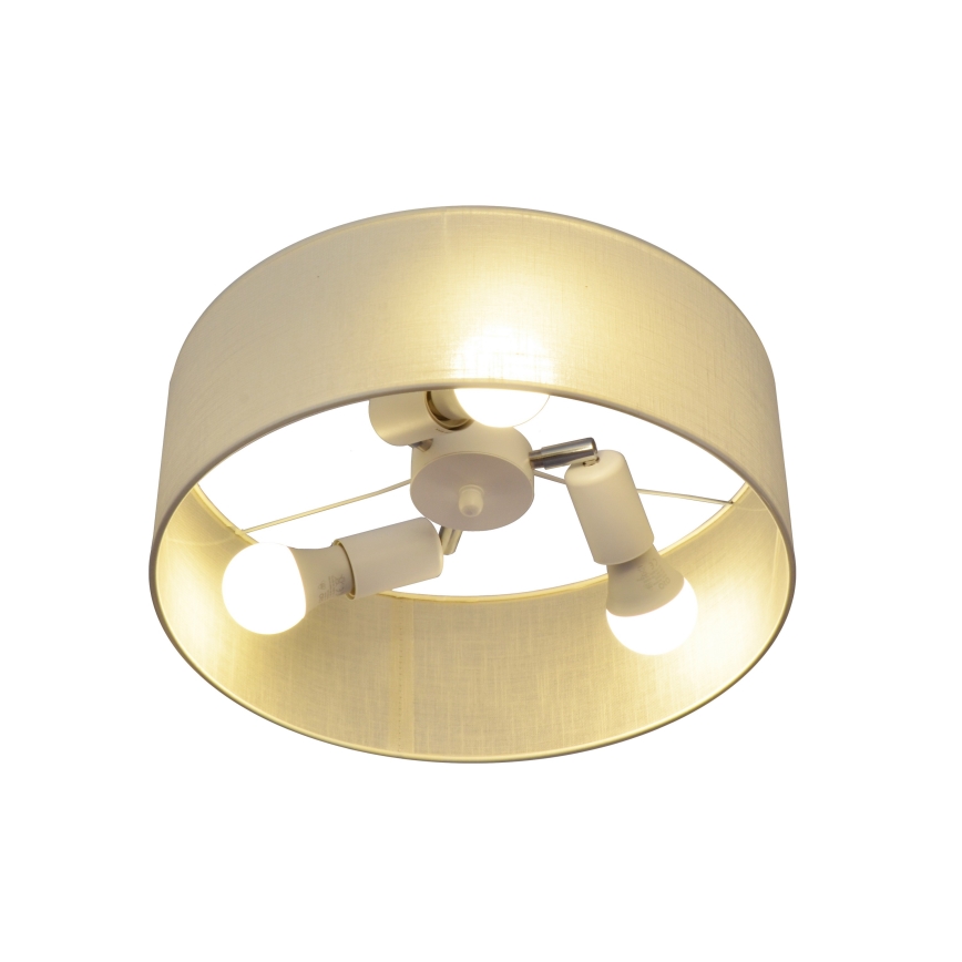 Luster na tyči ALBA 3xE27/15W/230V krémová