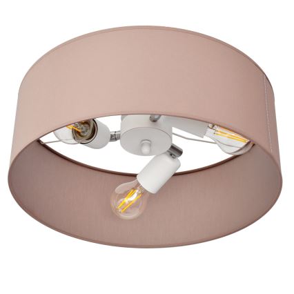 Luster na tyči ALBA 3xE27/15W/230V ružová