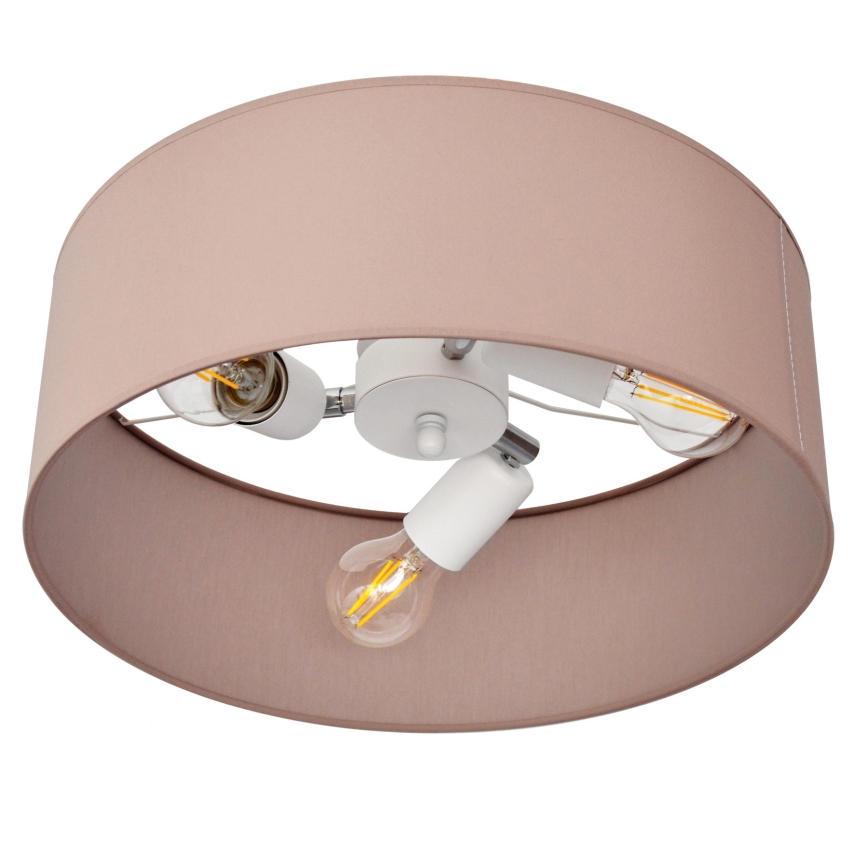 Luster na tyči ALBA 3xE27/15W/230V ružová