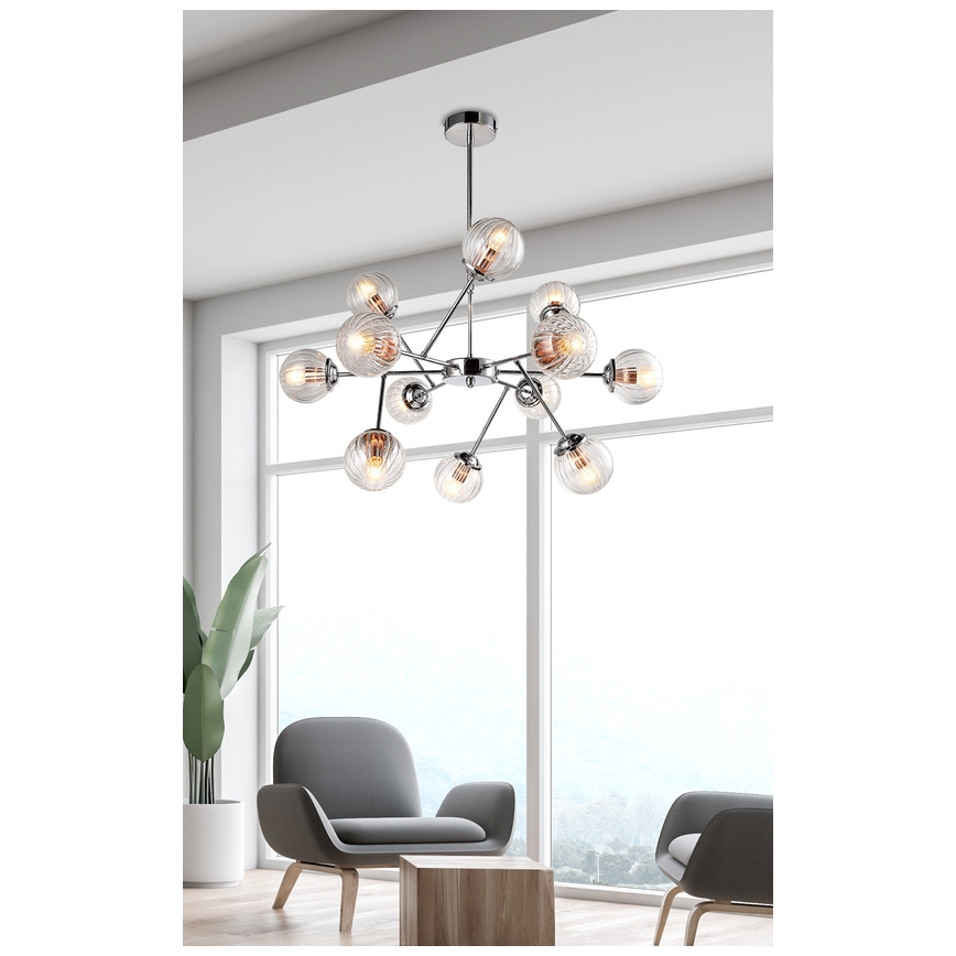 Luster na tyči BEST 12xE14/40W/230V