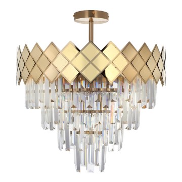 Luster na tyči CARISMA 9xE14/40W/230V zlatá