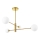 Luster na tyči DORADO, 4×G9/40 W/230 V, zlatý