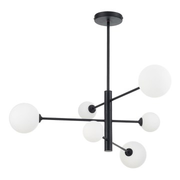 Luster na tyči DORADO 6xG9/40W/230V čierna