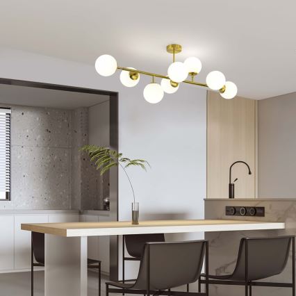 Luster na tyči DORADO 8xE14/40W/230V zlatý