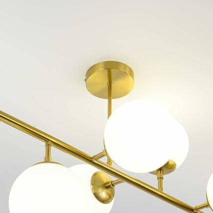 Luster na tyči DORADO 8xE14/40W/230V zlatý