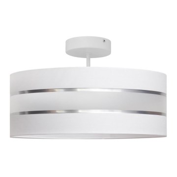Luster na tyči HELEN 3xE27/15W/230V biela/lesklý chróm