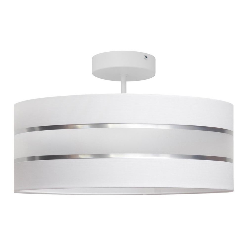 Luster na tyči HELEN 3xE27/15W/230V biela/lesklý chróm