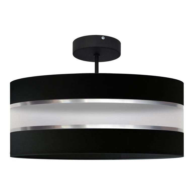 Luster na tyči HELEN 3xE27/15W/230V čierna/lesklý chróm