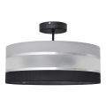 Luster na tyči HELEN 3xE27/15W/230V čierna/šedá/lesklý chróm