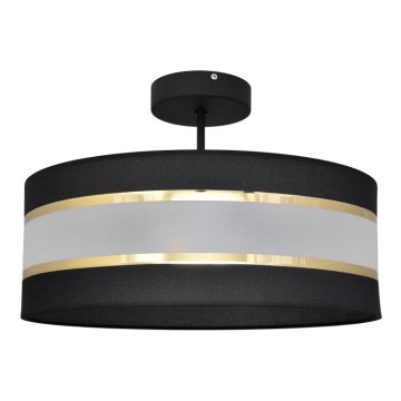 Luster na tyči HELEN 3xE27/15W/230V čierna/zlatá