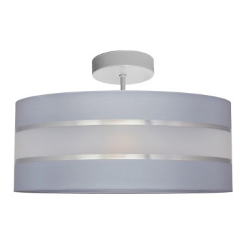 Luster na tyči HELEN 3xE27/15W/230V šedá/lesklý chróm