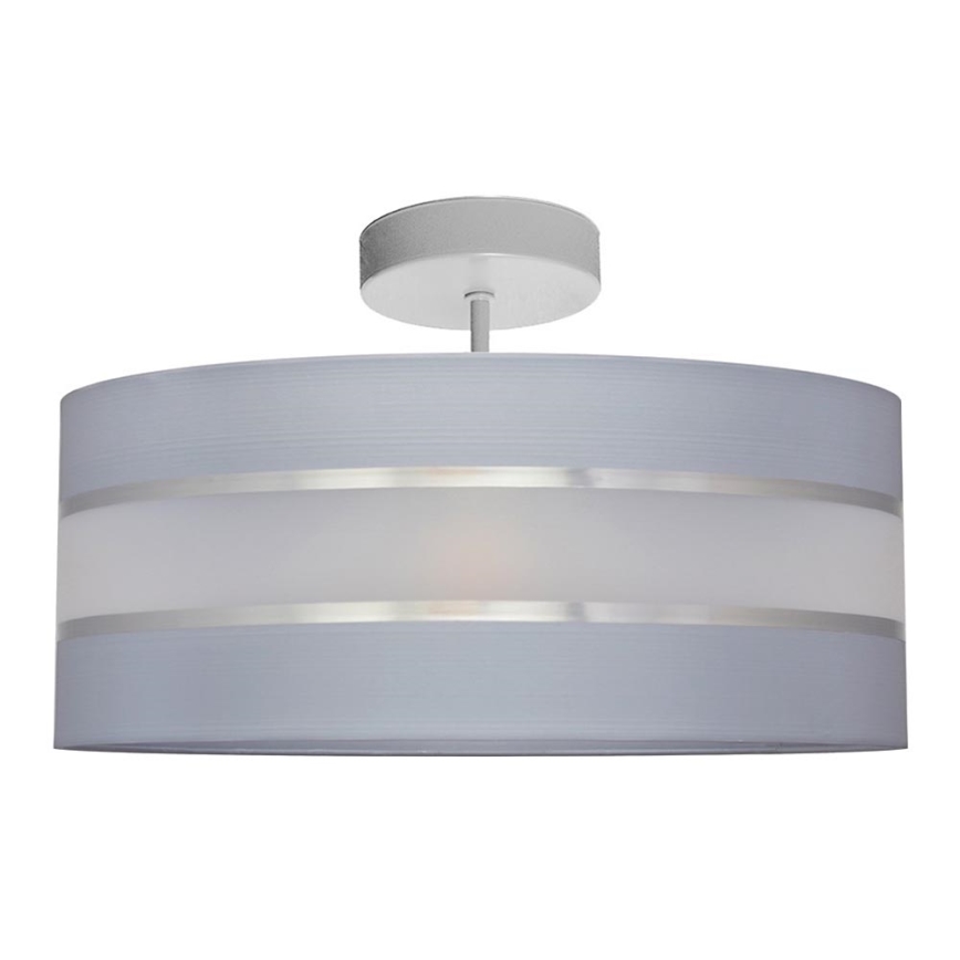 Luster na tyči HELEN 3xE27/15W/230V šedá/lesklý chróm