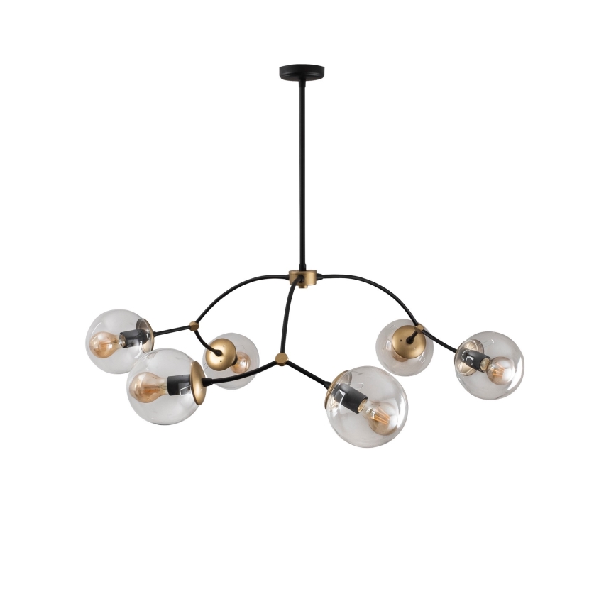 Luster na tyči KROMOZOM 6xE27/40W/230V
