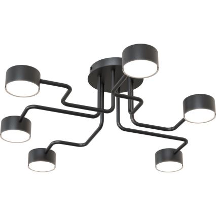 Luster na tyči KURAGE 6xGX53/12W/230V čierna