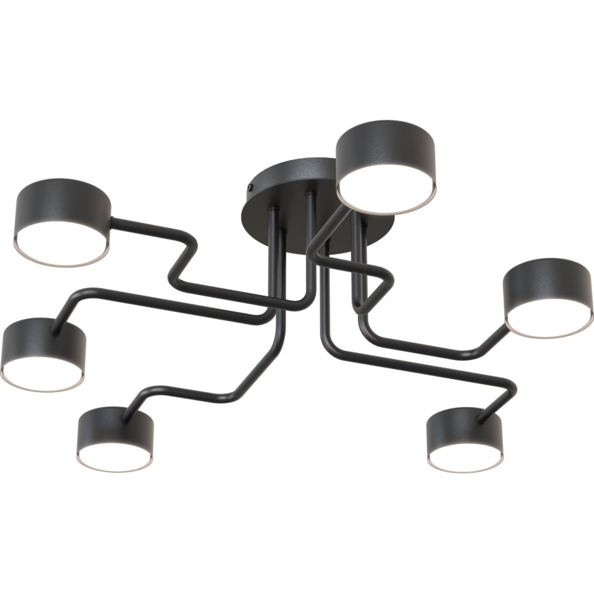 Luster na tyči KURAGE 6xGX53/12W/230V čierna