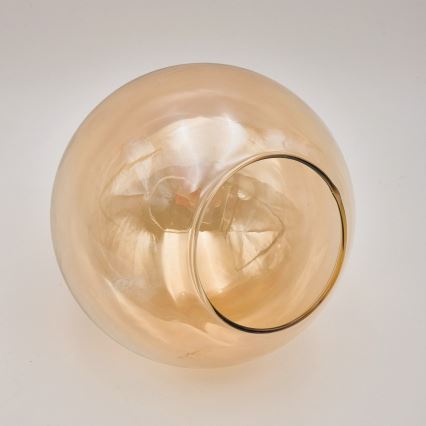 Luster na tyči LILOU 4xE14/5W/230V zlatá/čierna/dymová béžová