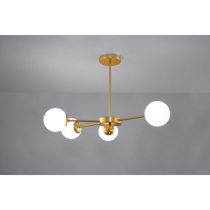 Luster na tyči MATI 4xG9/20W/230V zlatá